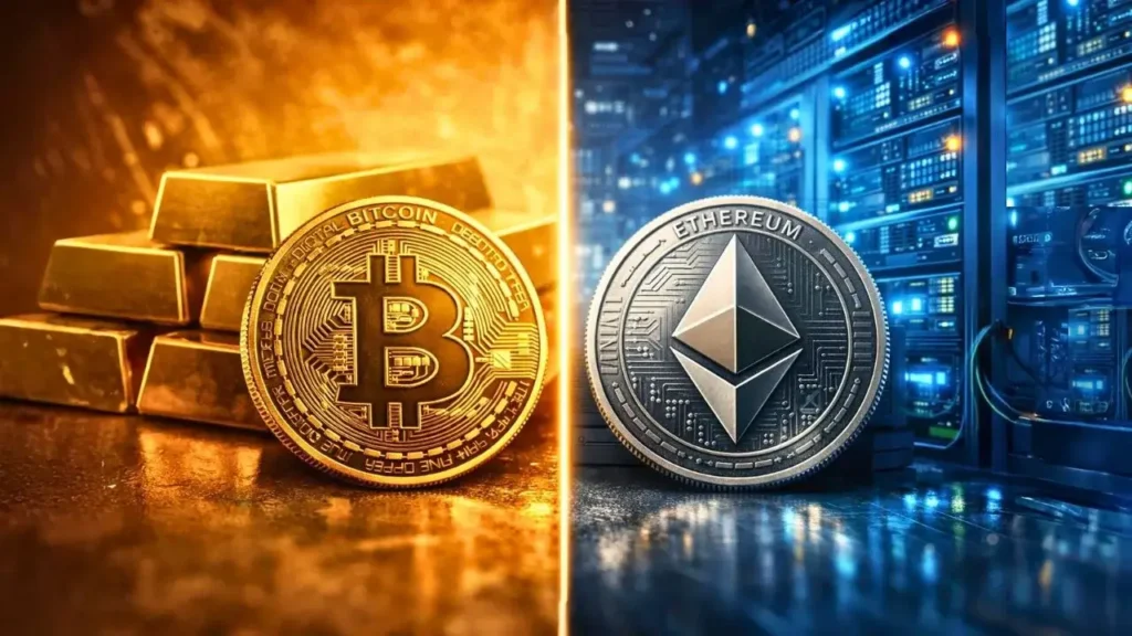 ETH Remete a Ação de Tecnologia e BTC Remete a Ouro, Os Conceitos Por Trás da Narrativa