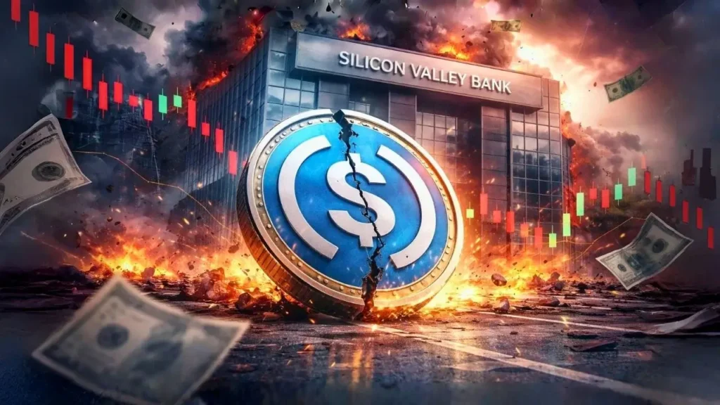 O dia que USDC perdeu o peg queda do Silicon Valley Bank risco oculto stablecoins